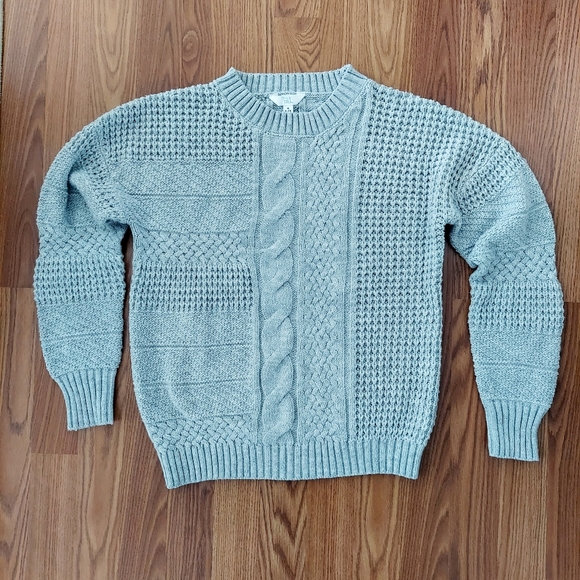 Time and True Gray Sweater Size M - Picture 1 of 9